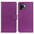 Leather Case Stands Flip Cover Holder A03D for Oppo A94 4G Purple