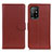 Leather Case Stands Flip Cover Holder A03D for Oppo F19 Pro+ Plus 5G Brown
