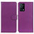 Leather Case Stands Flip Cover Holder A03D for Oppo K9 5G Purple
