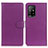 Leather Case Stands Flip Cover Holder A03D for Oppo Reno5 Z 5G Purple