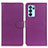 Leather Case Stands Flip Cover Holder A03D for Oppo Reno6 Pro 5G India Purple