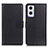Leather Case Stands Flip Cover Holder A03D for Oppo Reno7 Lite 5G Black