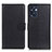 Leather Case Stands Flip Cover Holder A03D for Oppo Reno7 SE 5G Black