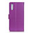 Leather Case Stands Flip Cover Holder A03D for Samsung Galaxy M02 Purple