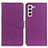 Leather Case Stands Flip Cover Holder A03D for Samsung Galaxy S22 5G Purple