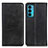 Leather Case Stands Flip Cover Holder A04D for Motorola Moto Edge 20 5G Black