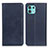 Leather Case Stands Flip Cover Holder A04D for Motorola Moto Edge 20 Lite 5G Blue