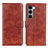 Leather Case Stands Flip Cover Holder A04D for Motorola Moto G200 5G