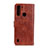 Leather Case Stands Flip Cover Holder A04D for Motorola Moto One Fusion Brown