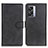 Leather Case Stands Flip Cover Holder A04D for OnePlus Nord N300 5G Black