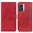Leather Case Stands Flip Cover Holder A04D for OnePlus Nord N300 5G Red