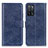 Leather Case Stands Flip Cover Holder A04D for Oppo A53s 5G Blue