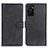 Leather Case Stands Flip Cover Holder A04D for Oppo A55S 5G Black