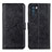 Leather Case Stands Flip Cover Holder A04D for Oppo K9 Pro 5G Black