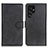 Leather Case Stands Flip Cover Holder A04D for Samsung Galaxy S21 Ultra 5G Black