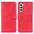 Leather Case Stands Flip Cover Holder A04D for Samsung Galaxy S22 5G Red
