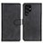 Leather Case Stands Flip Cover Holder A04D for Samsung Galaxy S23 Ultra 5G Black