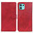 Leather Case Stands Flip Cover Holder A05D for Motorola Moto Edge 20 Lite 5G Red