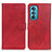 Leather Case Stands Flip Cover Holder A05D for Motorola Moto Edge 30 5G Red
