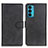 Leather Case Stands Flip Cover Holder A05D for Motorola Moto Edge Lite 5G Black