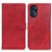 Leather Case Stands Flip Cover Holder A05D for Motorola Moto G 5G (2022) Red