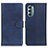 Leather Case Stands Flip Cover Holder A05D for Motorola Moto G Stylus (2022) 4G Blue