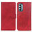 Leather Case Stands Flip Cover Holder A05D for Motorola Moto G Stylus (2022) 4G Red