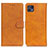 Leather Case Stands Flip Cover Holder A05D for Motorola Moto G50 5G Brown