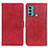 Leather Case Stands Flip Cover Holder A05D for Motorola Moto G60 Red
