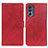 Leather Case Stands Flip Cover Holder A05D for Motorola Moto G62 5G Red