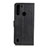 Leather Case Stands Flip Cover Holder A05D for Motorola Moto One Fusion Black