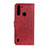 Leather Case Stands Flip Cover Holder A05D for Motorola Moto One Fusion Red