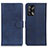 Leather Case Stands Flip Cover Holder A05D for Oppo A95 4G Blue