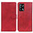 Leather Case Stands Flip Cover Holder A05D for Oppo A95 4G Red