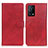 Leather Case Stands Flip Cover Holder A05D for Oppo K9 5G Red