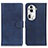 Leather Case Stands Flip Cover Holder A05D for Oppo Reno11 Pro 5G Blue