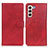 Leather Case Stands Flip Cover Holder A05D for Samsung Galaxy S23 Plus 5G Red