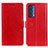 Leather Case Stands Flip Cover Holder A06D for Motorola Moto Edge (2021) 5G Red