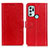Leather Case Stands Flip Cover Holder A06D for Motorola Moto G60s Red