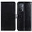 Leather Case Stands Flip Cover Holder A06D for OnePlus Nord N200 5G Black