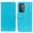 Leather Case Stands Flip Cover Holder A06D for OnePlus Nord N200 5G Sky Blue