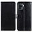 Leather Case Stands Flip Cover Holder A06D for Oppo A94 4G Black