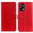 Leather Case Stands Flip Cover Holder A06D for Oppo A95 4G Red