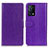Leather Case Stands Flip Cover Holder A06D for Oppo K9 5G Purple