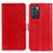 Leather Case Stands Flip Cover Holder A06D for Oppo Reno6 5G Red