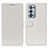 Leather Case Stands Flip Cover Holder A06D for Oppo Reno6 Pro 5G White