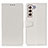 Leather Case Stands Flip Cover Holder A06D for Samsung Galaxy S21 5G White