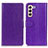 Leather Case Stands Flip Cover Holder A06D for Samsung Galaxy S21 Plus 5G Purple