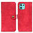 Leather Case Stands Flip Cover Holder A07D for Motorola Moto Edge 20 Lite 5G Red