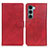 Leather Case Stands Flip Cover Holder A07D for Motorola Moto Edge S30 5G Red